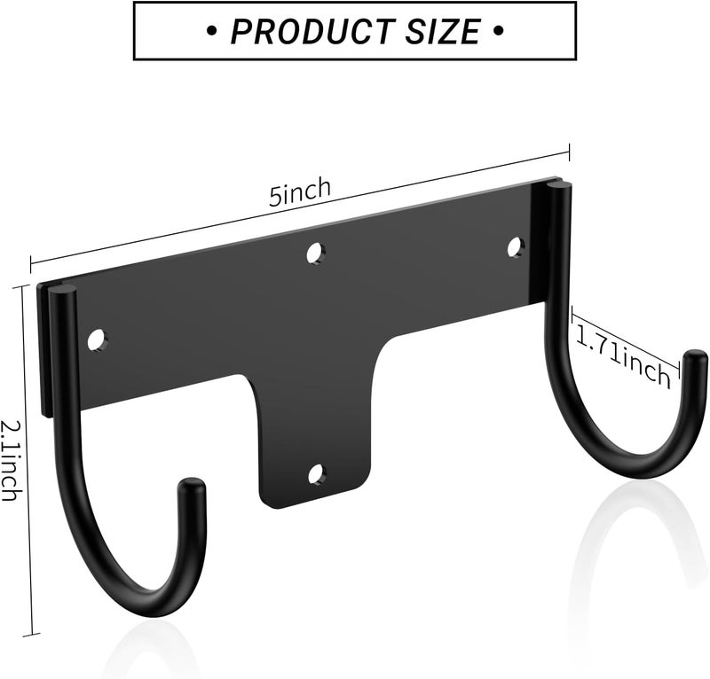 ORLESS Ironing Board Holder Wall Mount, Ironing Board Hanger, Iron Board Holder, Small Y or T Leg Iron Board Hook Wall Mount for Laundry Rooms, 6 Inch(Black) - Image 5